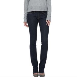 Rag & Bone Stiletto Boot Cut Jeans in Drk Rinse 24 Tall
